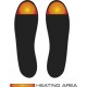  Insole with embedded heating element and battery pack integrated in the back of the insole