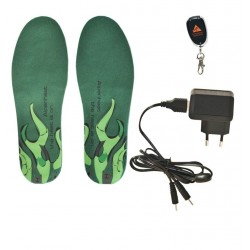 Set: heated insoles, remote control, USB charger